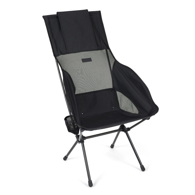 Helinox Campingstuhl Savanna Chair (größere Rückenlehne, breiterer Sitz) Blackout Edition schwarz